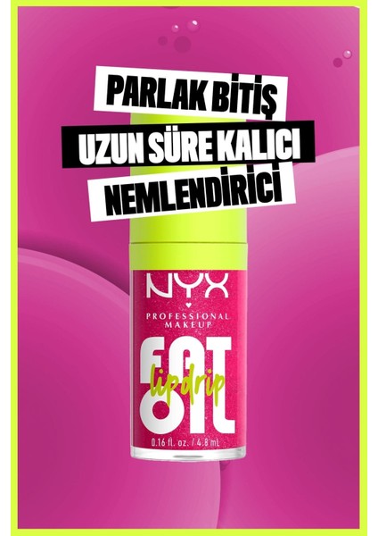 Fat Oil Lip Drip Parlatıcı Dudak Yağı – Supermodel Ton, Parlak Bitiş, 12 Saat Nemlendirme, Yoğun Renk, 4 ml
