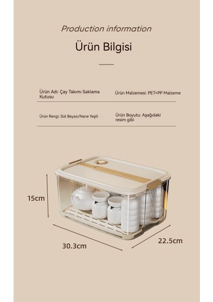 FreshBloom Çay Seti ve Fincan Saklama Kutusu (Yurt Dışından) modelleri