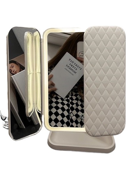 USB Katlanır Ayna LED Makyaj Ayna Katlanır Ayna (Yurt Dışından)