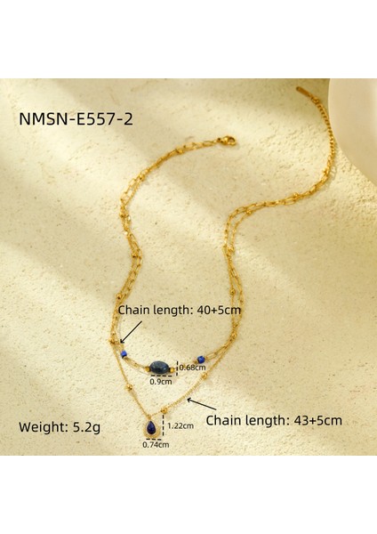 Hafif Lüks ve Lüks Turkuaz Çift Zincirli Köprücük Kemiği Zinciri (Yurt Dışından) fiyatları