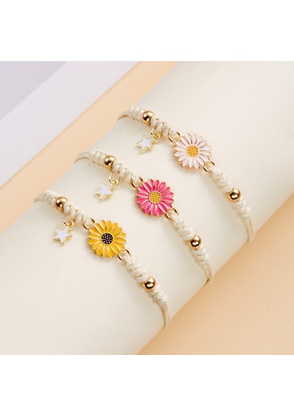 Küçük Papatya Ayçiçeği El Dokuma Bilezik (Yurt Dışından) fiyatları