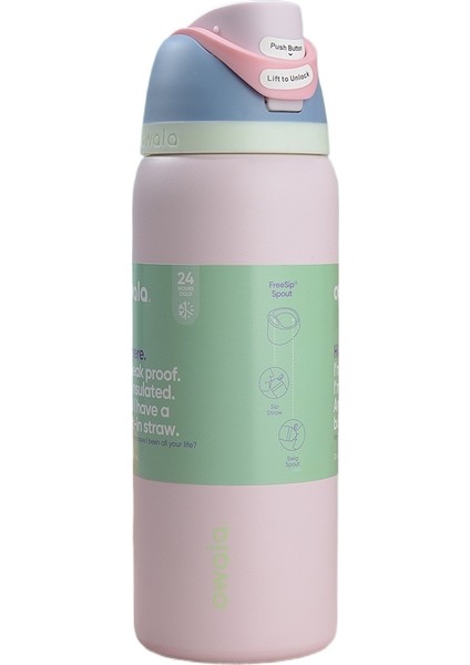 304 Paslanmaz Çelik Çift Içecek 900ML Büyük Kapasiteli Termos Bardak Meyve Bardakları (Yurt Dışından)