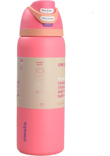 304 Paslanmaz Çelik Çift Içecek 900ML Büyük Kapasiteli Termos Bardak Meyve Bardakları (Yurt Dışından)