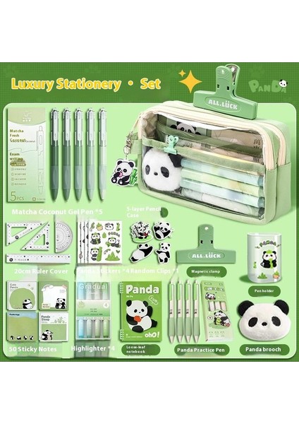 Okul Yılının Başlangıcı Için Sahip Olunması Gereken Bir Şey! Panda Kırtasiye Hediye Seti (Öğrenci Çocuk Unisex) - Pratik Hediye Seti (Yurt Dışından)
