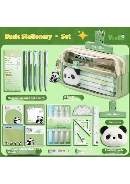 Okul Yılının Başlangıcı Için Sahip Olunması Gereken Bir Şey! Panda Kırtasiye Hediye Seti (Öğrenci Çocuk Unisex) - Pratik Hediye Seti (Yurt Dışından)