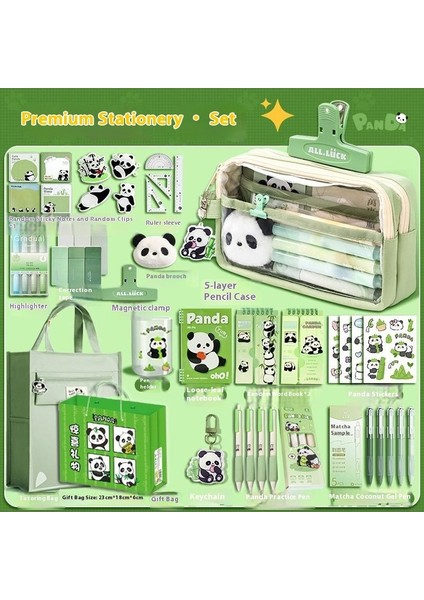 Okul Yılının Başlangıcı Için Sahip Olunması Gereken Bir Şey! Panda Kırtasiye Hediye Seti (Öğrenci Çocuk Unisex) - Pratik Hediye Seti (Yurt Dışından)