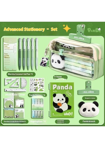 Okul Yılının Başlangıcı Için Sahip Olunması Gereken Bir Şey! Panda Kırtasiye Hediye Seti (Öğrenci Çocuk Unisex) - Pratik Hediye Seti (Yurt Dışından)