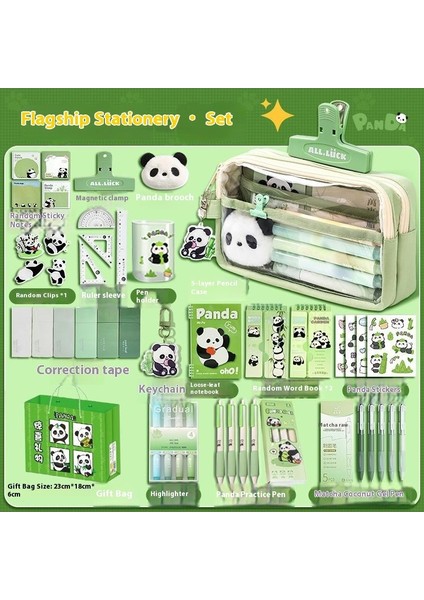 Okul Yılının Başlangıcı Için Sahip Olunması Gereken Bir Şey! Panda Kırtasiye Hediye Seti (Öğrenci Çocuk Unisex) - Pratik Hediye Seti (Yurt Dışından)