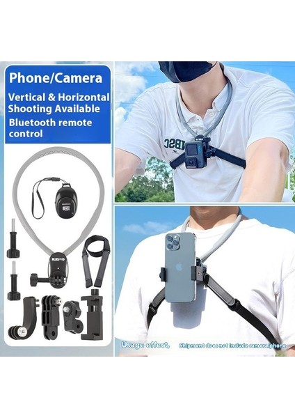 Ilk Perspektif Çekim Boyun Cep Telefonu Spor Kamera Montaj Bisiklet Adaptif Manyetik Boyun Asılı Braketi (Yurt Dışından)