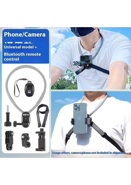 Ilk Perspektif Çekim Boyun Cep Telefonu Spor Kamera Montaj Bisiklet Adaptif Manyetik Boyun Asılı Braketi (Yurt Dışından)