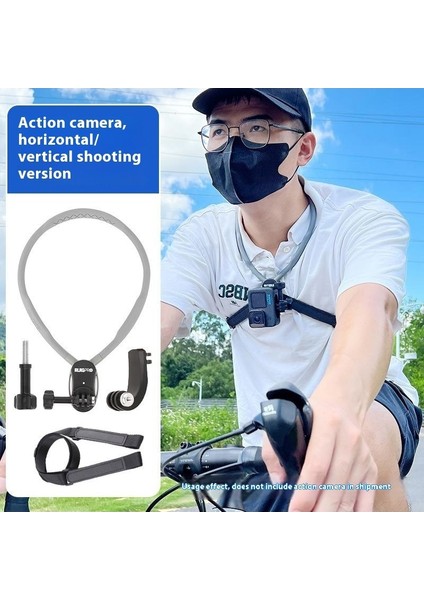 Ilk Perspektif Çekim Boyun Cep Telefonu Spor Kamera Montaj Bisiklet Adaptif Manyetik Boyun Asılı Braketi (Yurt Dışından)