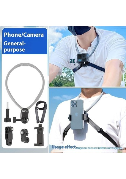 Ilk Perspektif Çekim Boyun Cep Telefonu Spor Kamera Montaj Bisiklet Adaptif Manyetik Boyun Asılı Braketi (Yurt Dışından)