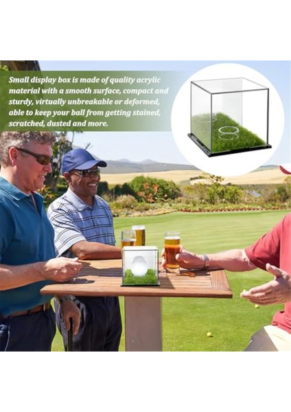 Golf Ekran Kutusu Akrilik Golf Stand Şeffaf Ekran Kutusu Yeşil Taban ile Kare Ekran Kutusu (Yurt Dışından) fiyatları