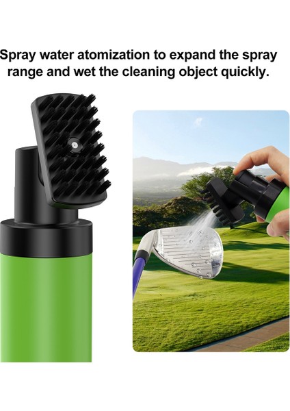 Golf Kulübü Temizleyici Fırçası ve Mikrofiber Havlu Temizleme Kiti, Su Spray Şişesi Golf Aracı ile Oluk Kalavatma Fırçası Siyah (Yurt Dışından) modelleri