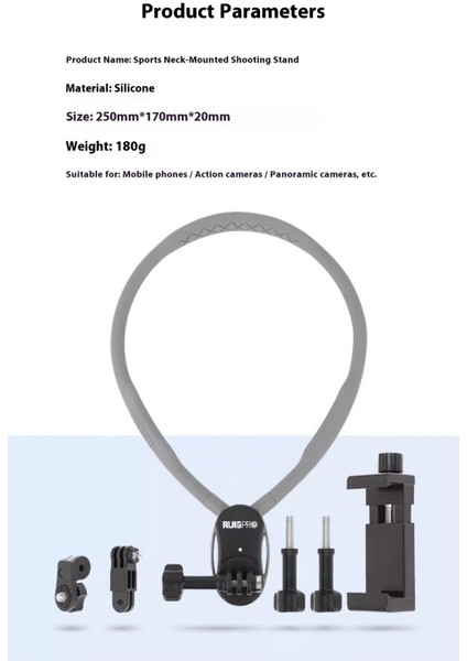 Ilk Perspektif Çekim Boyun Cep Telefonu Spor Kamera Montaj Bisiklet Adaptif Manyetik Boyun Asılı Braketi (Yurt Dışından) fırsatları