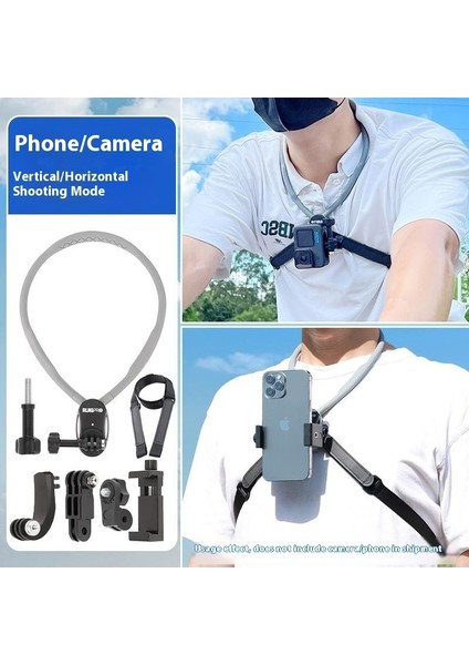 Ilk Perspektif Çekim Boyun Cep Telefonu Spor Kamera Montaj Bisiklet Adaptif Manyetik Boyun Asılı Braketi (Yurt Dışından)