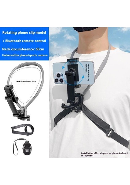 Ilk Perspektif Çekim Boyun Cep Telefonu Spor Kamera Montaj Bisiklet Adaptif Manyetik Boyun Asılı Braketi (Yurt Dışından)