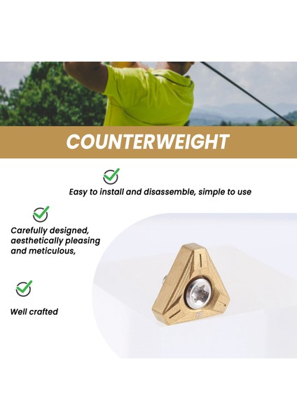 1pcs Golf Kulübü Kafa Ağırlıkları Ltdx Ltdx Max Sürücü Fairway Ahşap 8g (Yurt Dışından) fırsatları