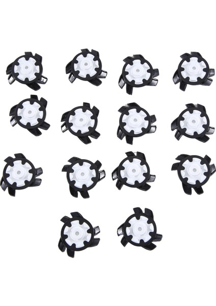 14PCS Golf Ayakkabı Sivri Uçlu Pimler Kaymaz Dönüş Hızlı Bükülme Vidası Başak Aksesuarları Golf Malzemeleri Siyah + Beyaz (Yurt Dışından) modelleri