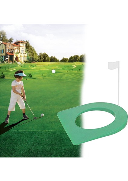2 Adet Golf Koyma Fincanı ve Bayrak Golf Koyma Deliği Uygulama Yardımları Golf Için Bayrakla Eğitim Paspası (Yurt Dışından) fırsatları