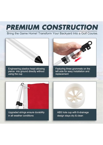 Golf Bayrak Çubuğu Golf Bayrağı Golf Arka Bahçe Pratiği Için Bayrak Koymak Yeşil Koymak (Yurt Dışından) modelleri