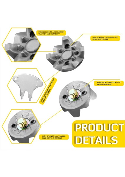 Golf Ayakkabı Ani Yerine Set, Golf Ayakkabı Kılps Golf Cleats Spanner Golf Cleats Değiştirme (Yurt Dışından) fırsatları