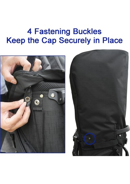 Golf Çantası Yağmur Kapağı Kaput Universal Rain Cape Snap Düğmesi ile Golf Çantaları Için, Su Geçirmez Toz Geçirmez Kulüp Koruyucu (Yurt Dışından) indirimleri