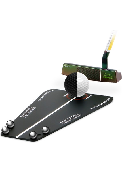 Wosofe Taşınabilir Golf Koymak Ayna Eğitim Araçları Golf Koymak Hizalama Salıncak Eğitmeni Düz Uygulama Golf Eğitim Yardımcıları (Yurt Dışından) fırsatları