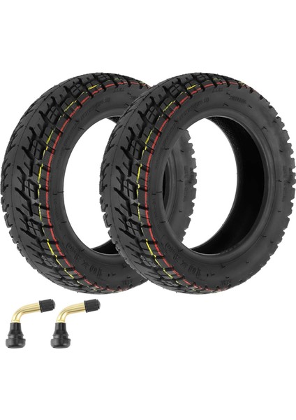 10X3 Off-Road Lastik 10 Inç Iç Tüpsiz Lastik, Dualtron Sıfır 10X Elektrikli Scooter Parçaları (2 Paket) Için Valfli (Yurt Dışından)