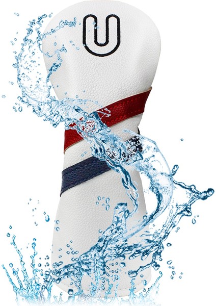 4pcs Golf Kulübü Kapağı, Numara Baskı Golf Kulübü Kapağı, Pu Su Geçirmez Kulüp Koruyucu Kapak 1+3+5+U Numarası (Yurt Dışından) modelleri