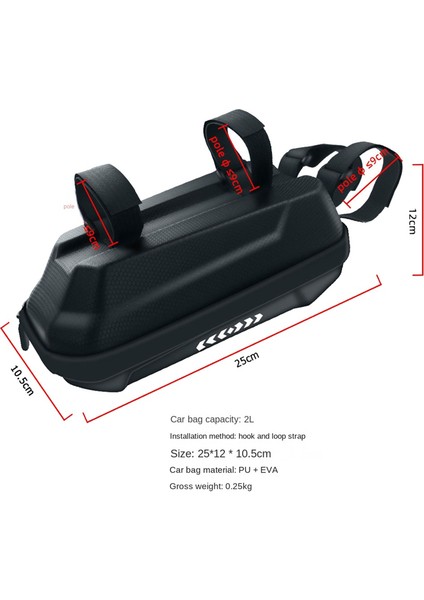 Elektrikli Scooter Ön Torba Su Geçirmez Eva Sert Kabuk Torbaları Yansıtıcı Gidon Asılı Torba Depolama Torbası 2l (Yurt Dışından) modelleri