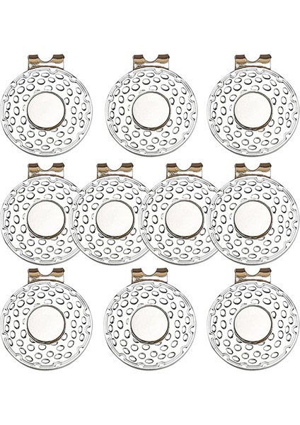 Manyetik Golf Şapkası Klipler Golf Eldivenleri Için Top Işaretçi Tutucuları Şapkalar Torbalar Kapaklar Vizör Kemeri, Gümüş (Yurt Dışından)