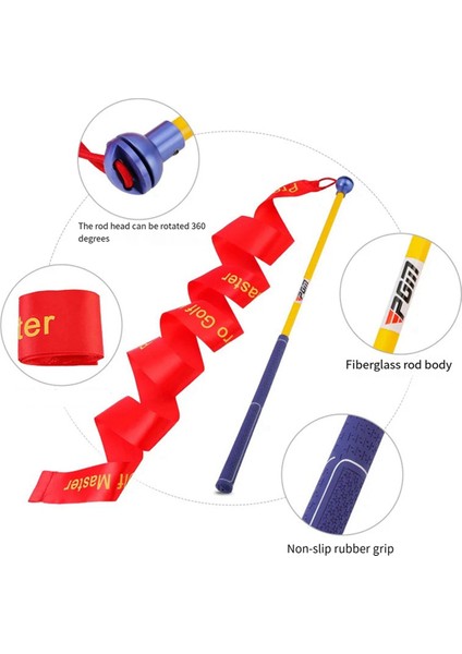 Pgm Golf Uygulama Yardımı Renkli Şerit Swing Trainer Swing Hız Eğitim Kulübü Ekipmanlarını Geliştirin (Yurt Dışından) modelleri