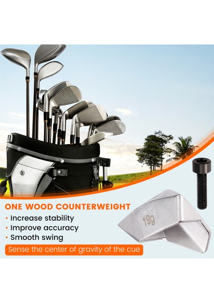 Golf Kulübü Kafa Ağırlığı Taylormade QI10 Sürücü Kafa Ağırlıkları (19G) Için Uyumlu (Yurt Dışından) indirimleri