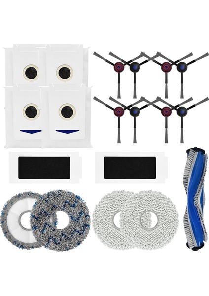 Ecovacs Deebot T30 Pro Omni T30 Max Ana Yan Fırça Hepa Filtre Mop Bez Tuz Torbaları Yedek Parçalar (Yurt Dışından)