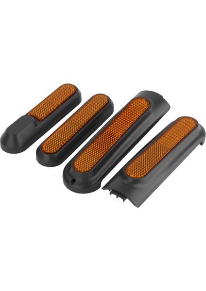 Xiaomi 4 Pro Electric Scooter Arka Tekerlek Göbeği Yansıtıcı Çıkartma Parçaları Sarı Ön Çatal Tekerlek Kapağı (Yurt Dışından)