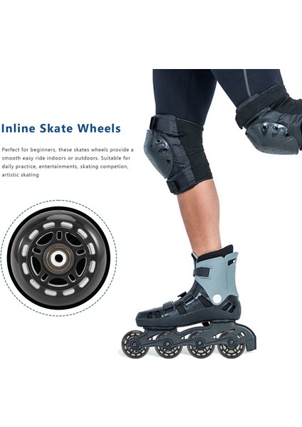 8 Paket Içinde Skate Wheels Yeni Başlayanlar Silindir Bıçakları Yatak Tekerlekleri ile Yedek Tekerlek 70MM (Yurt Dışından) fırsatları