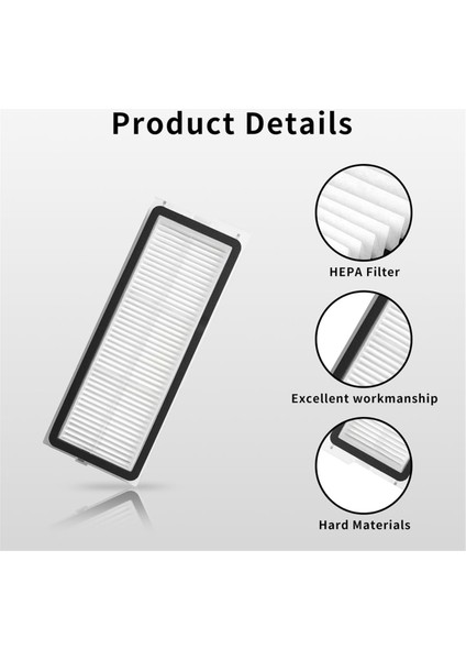 Roborock Qrevo Maxv, Qrevo S, Qrevo Plus Için Yıkanabilir Filtre Yedek Parçaları, Qrevo Pro Robot Vakum Süpürge Filtreleri (Yurt Dışından) indirimleri