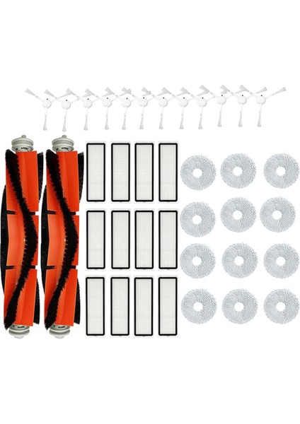 Xiaomi S10+ / S10 Plus Robot Vakum Süpürge Ana Yan Fırça Hepa Filtre Mop Rag Bezi Yedek Yedek Parçalar (Yurt Dışından)