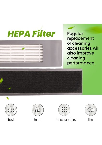 Ecovacs Deebot Ozmo T5/N8/N5/T8/DV35/DJ65/T9 Süpüren Robot Aksesuarları Hepa Filtre Pamuk (Yurt Dışından) fırsatları