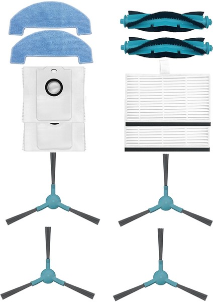 2499 Kısım Için Uygun Süpürme Robot Ana Yan Fırça Filtresi Ekran Toz Torbası Temizleme Bezi. (Yurt Dışından)