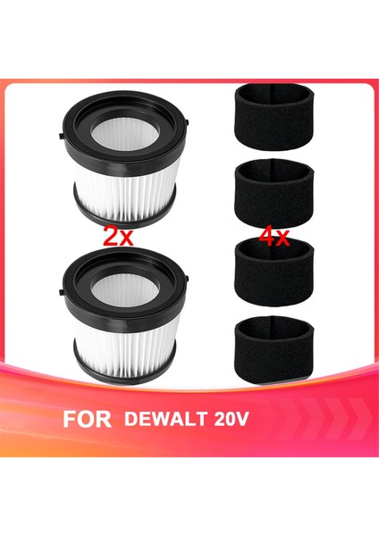 DCV5011H Dewalt 20V Için Uyumlu Hepa Filtresi Kablosuz Vakum Süpürge DCV501HB Köpük Kılıf Filtreleri (Yurt Dışından)