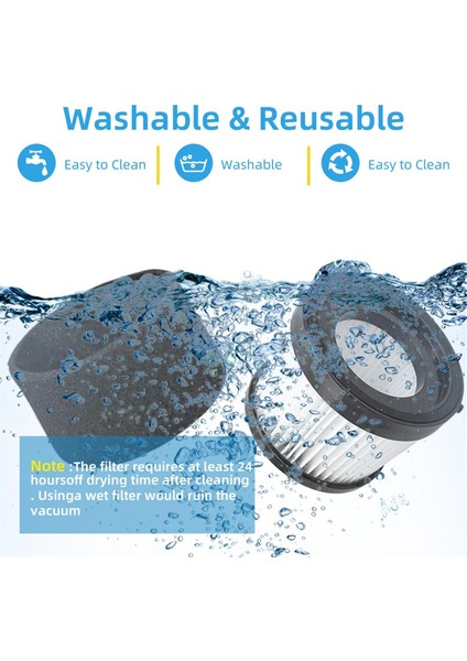 DCV5011H Dewalt 20V Için Uyumlu Hepa Filtresi Kablosuz Vakum Süpürge DCV501HB Köpük Kılıf Filtreleri (Yurt Dışından) indirimleri