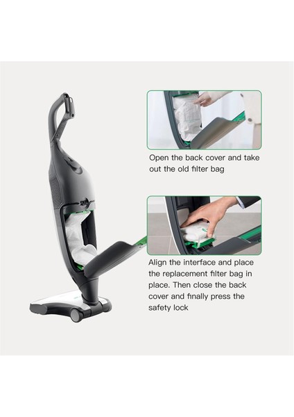 Vorwerk Kobold VK200 FP200 Emme Istasyonu Hepa Filtreleri, Toz Torbası Aksesuarları Için Elektrikli Temizleyici Torbalar (Yurt Dışından) fiyatları