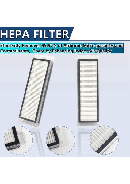 Roborock Q Revo Revo Vakum Süpürgeleri Için Aksesuar Kiti Ana Fırça, Mop Pad, Yan Fırçalar Hepa Filtresi ve Vakum Torbası Dahil (Yurt Dışından) modelleri