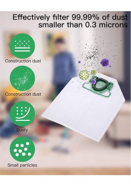 Vorwerk Kobold VK200 FP200 Emme Istasyonu Hepa Filtreleri, Toz Torbası Aksesuarları Için Elektrikli Temizleyici Torbalar (Yurt Dışından) fırsatları