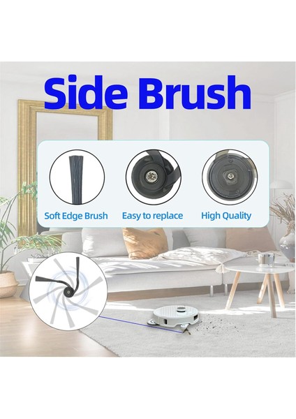 Roborock Qrevo CURV/P20 Pro Robot Vakum Temizleyici Çift Yan Fırçalar Hepa Filtreleri Mop Pad Toz Çanta (Yurt Dışından) fiyatları