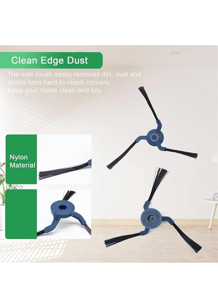 Eufy X10 Pro Omni Vakum Süpürge Yedek Parça Ana Yan Fırça Hepa Filtre Mop Bez Toz Çantaları (Yurt Dışından) indirimleri