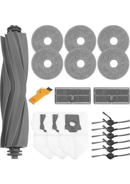 Dreame X40 Ultra / X40 Pro / S30 Pro Ultra Robot Vakum Temizleyici Ana Yan Fırça Hepa Filtreler Paspas Kumaş Toz Çantaları (Yurt Dışından)