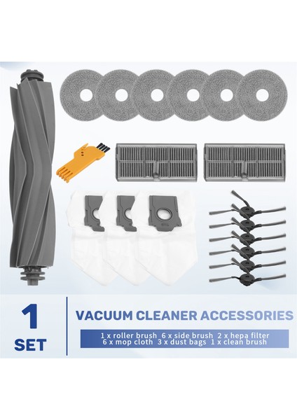 Dreame X40 Ultra / X40 Pro / S30 Pro Ultra Robot Vakum Temizleyici Ana Yan Fırça Hepa Filtreler Paspas Kumaş Toz Çantaları (Yurt Dışından) fırsatları